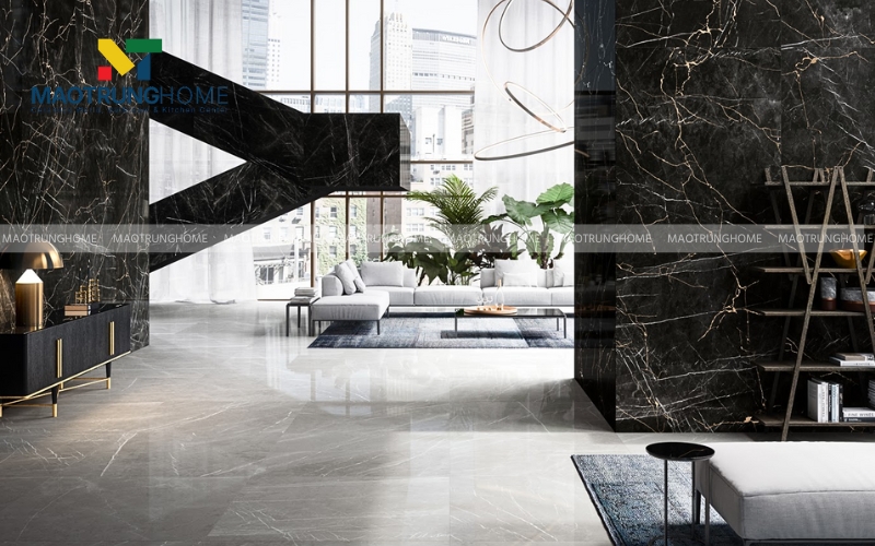 Gạch ốp chân tường khổ cao giả đá