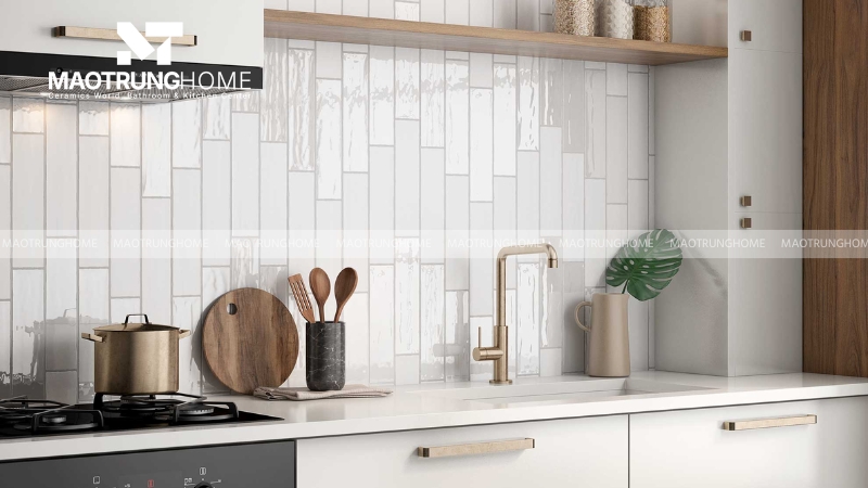 Nguyên nhân nên sử dụng gạch ốp tường cho nhà bếp.