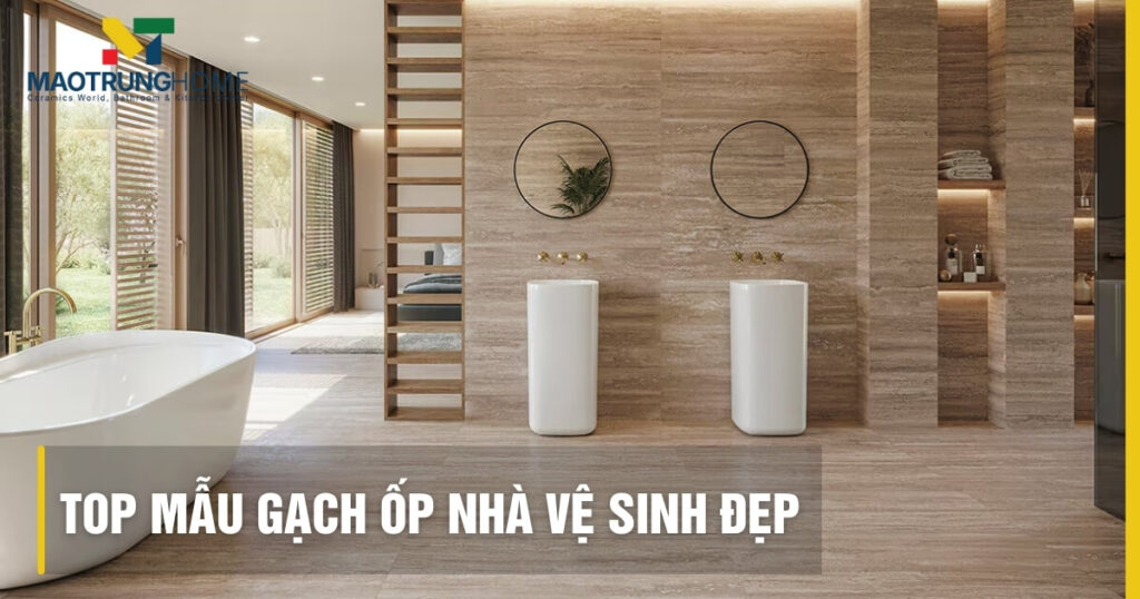 Top mẫu gạch ốp nhà vệ sinh đẹp.