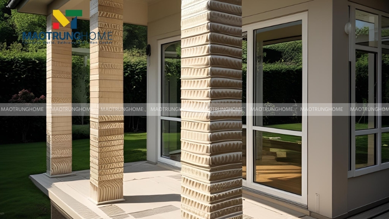 Gạch ốp trụ cổng 3D (Mẫu 4).