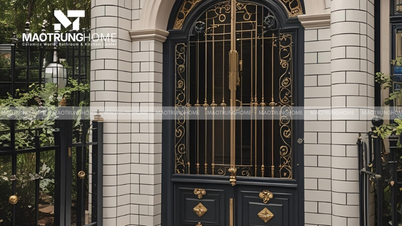 Gạch thẻ ốp trụ cổng (Mẫu 1).