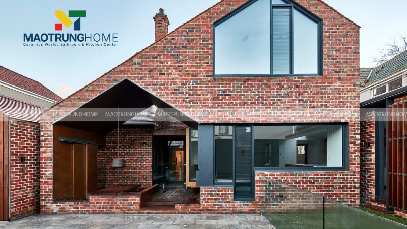 Gạch giả cổ ốp mặt tiền ngôi nhà mẫu 4.