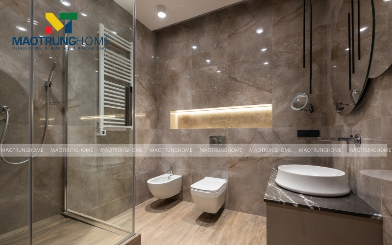 Nhà tấm ốp gạch vân đá sang trọng 