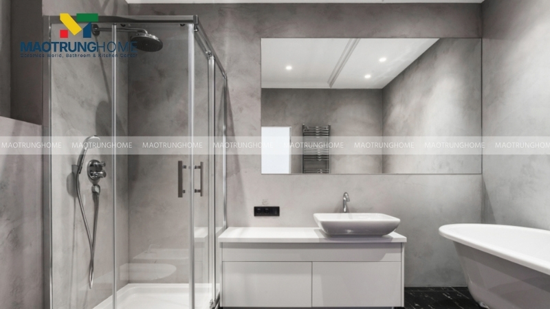 Phòng tắm kính phong cách hiện đại
