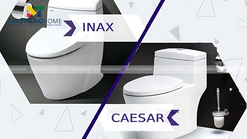 Caesar tập trung vào tầm trung, còn INAX từ tầm trung đến cao cấp