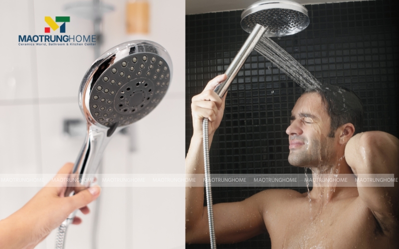 Vòi sen nhựa nhẹ hơn vòi sen inox