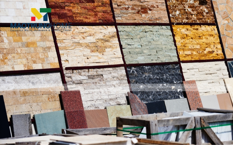Chi phí gạch ốp tường phần lớn do chất liệu gạch 