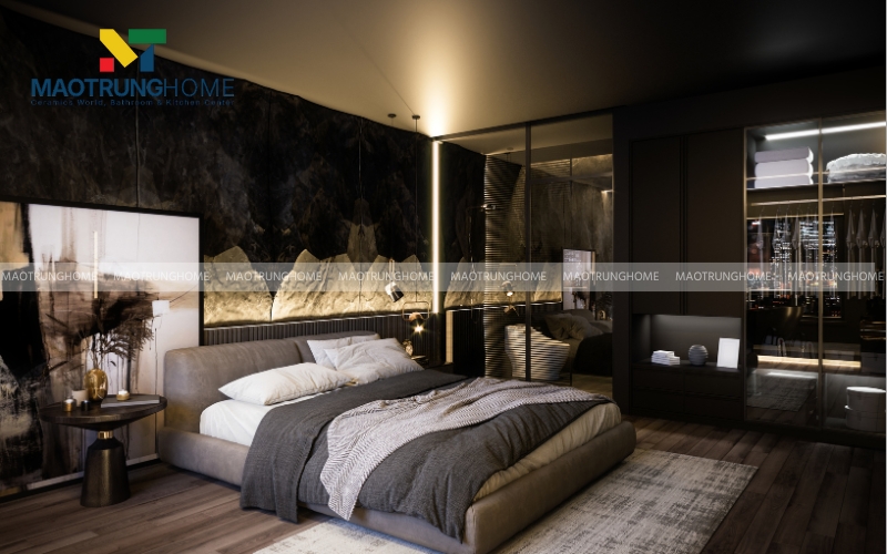 Nhà vệ sinh trong phòng ngủ giúp bạn thoải mái sinh hoạt cá nhân mà không gây ảnh hưởng đến các thành viên khác