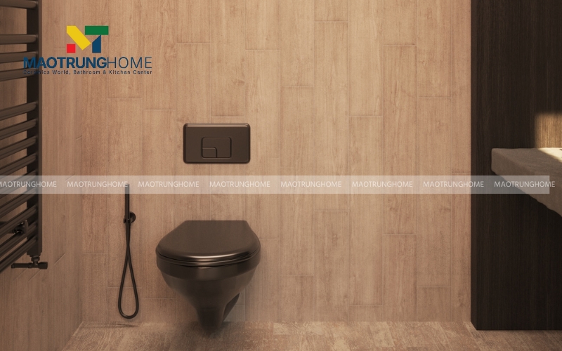 Gạch giả gỗ cho nhà vệ sinh