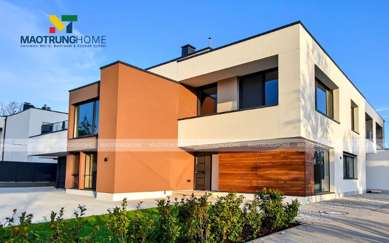 Gạch giả gỗ cho ngoại thất