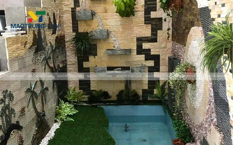 Gạch ốp tường gạch giả đá độc đáo