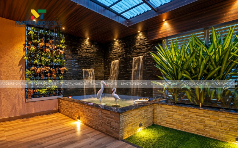 Tiểu cảnh giếng trời trong nhà