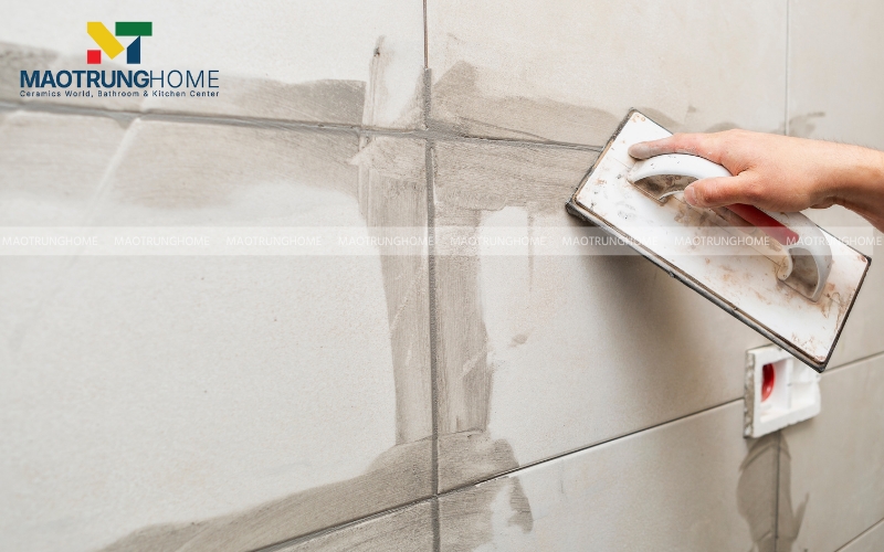 Ốp gạch và chà ron