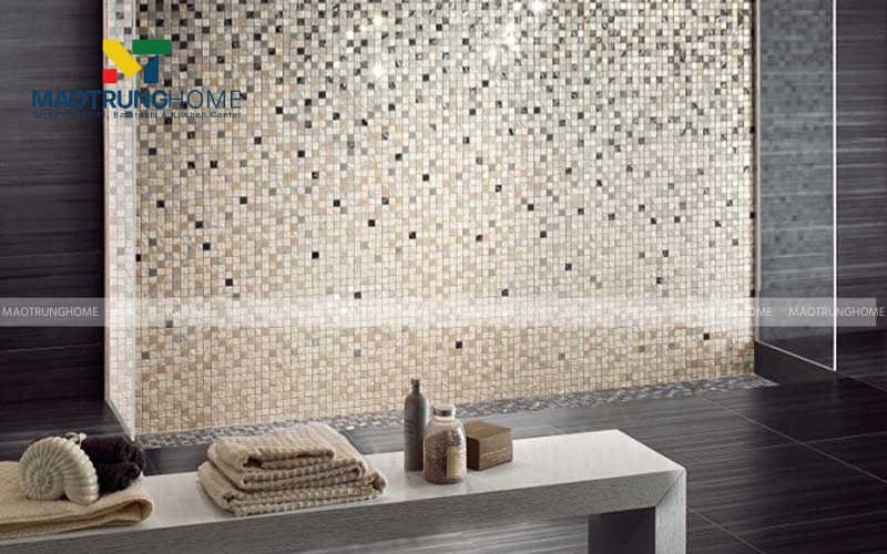 Phòng tắm ốp gạch mosaic sang trọng