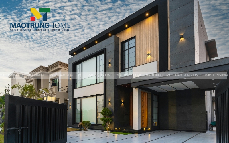 Ốp gạch ngoại thất làm tăng tính thẩm mỹ cho công trình