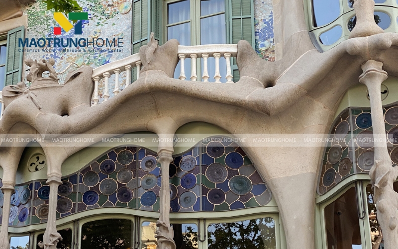 Nhà ốp tường gạch mosaic 