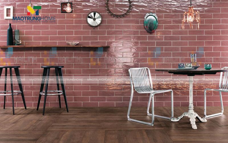 Quán coffee gạch ốp tường