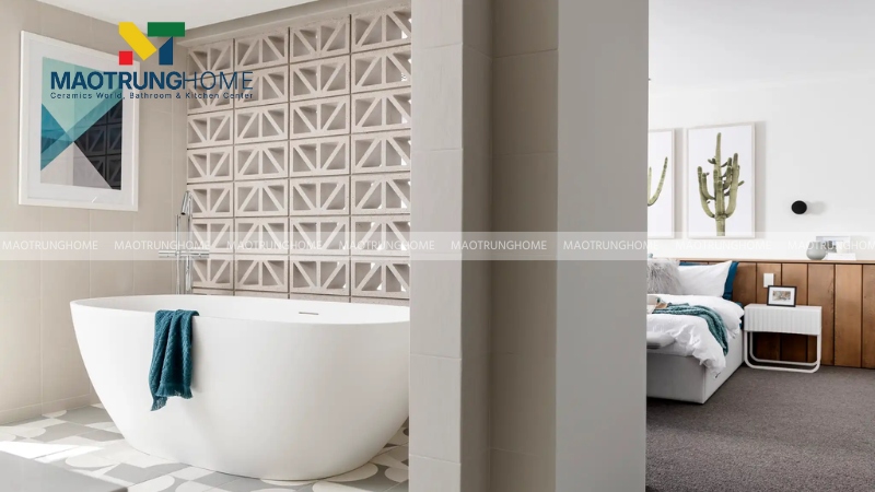 Mẫu gạch thông gió làm vách ngăn (Mẫu 4)