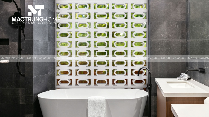 Mẫu gạch thông gió làm mảng tường trang trí (Mẫu 5)