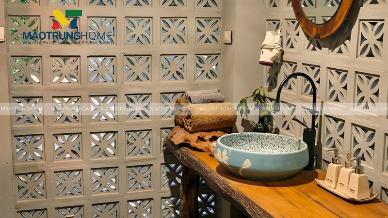 Mẫu gạch thông gió làm mảng tường trang trí (Mẫu 10)