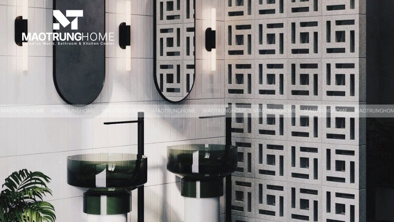 Mẫu gạch thông gió làm vách ngăn (Mẫu 2)