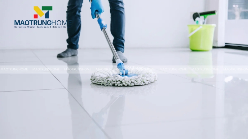 Bước 7: Vệ sinh bề mặt hoàn thiện