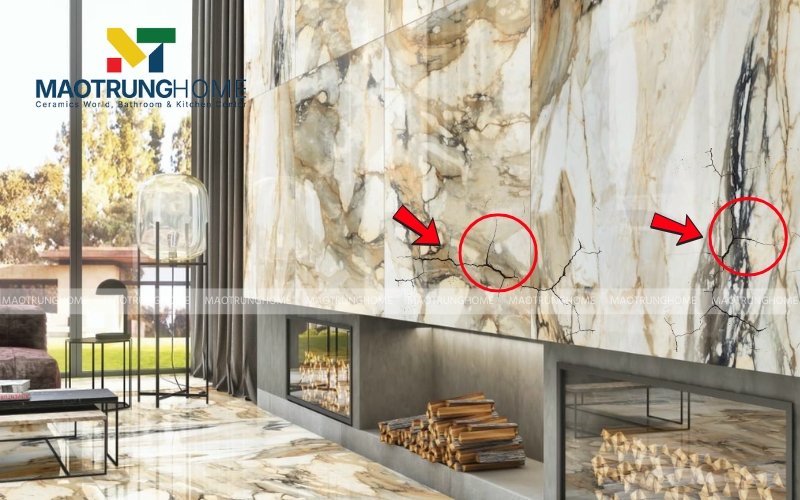 Gạch khổ lớn dễ bị nứt vỡ