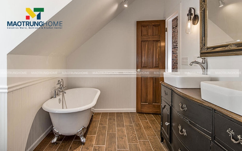 Nhà vệ sinh phong cách tối giản với tông màu trắng