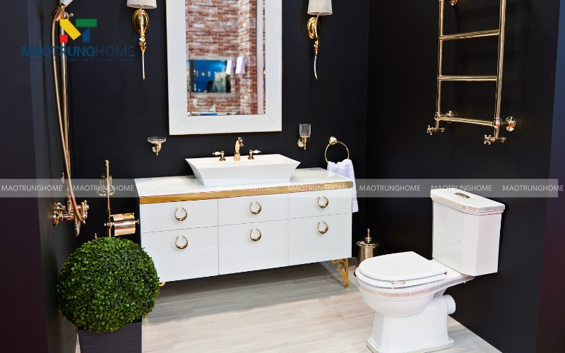 Chọn thiết bị vệ sinh có màu sắc phù hợp với phong cách thiết kế