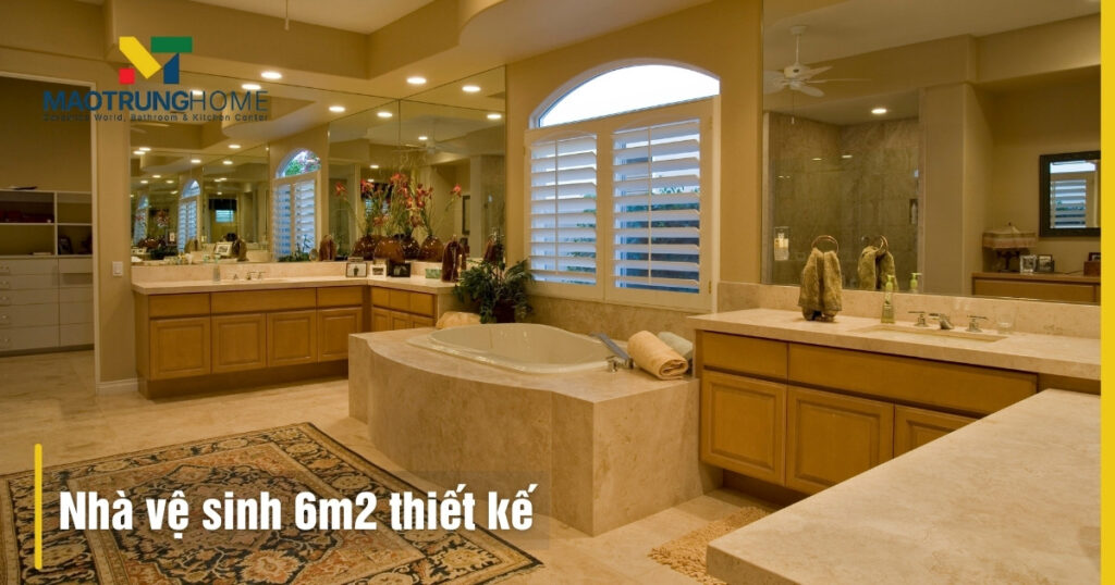 Nhà vệ sinh 6m2 thiết kế đẹp
