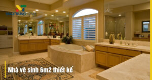 Nhà vệ sinh 6m2 thiết kế đẹp