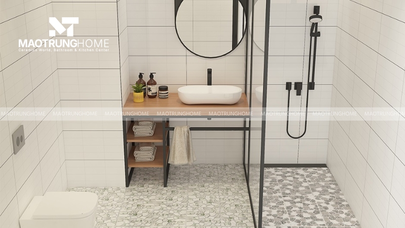 Đối với nhà vệ sinh nhỏ (dưới 4m²)