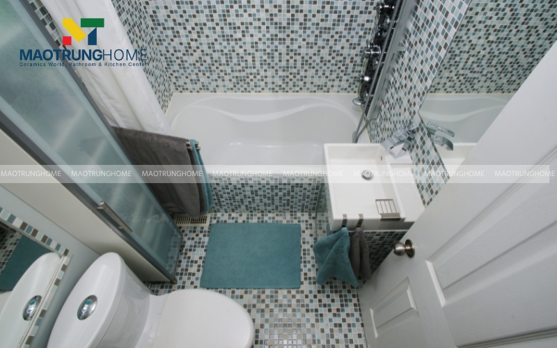 Nhà vệ sinh 3m2 sẽ gặp khó khăn trong việc sắp xếp đủ các thiết bị cơ bản