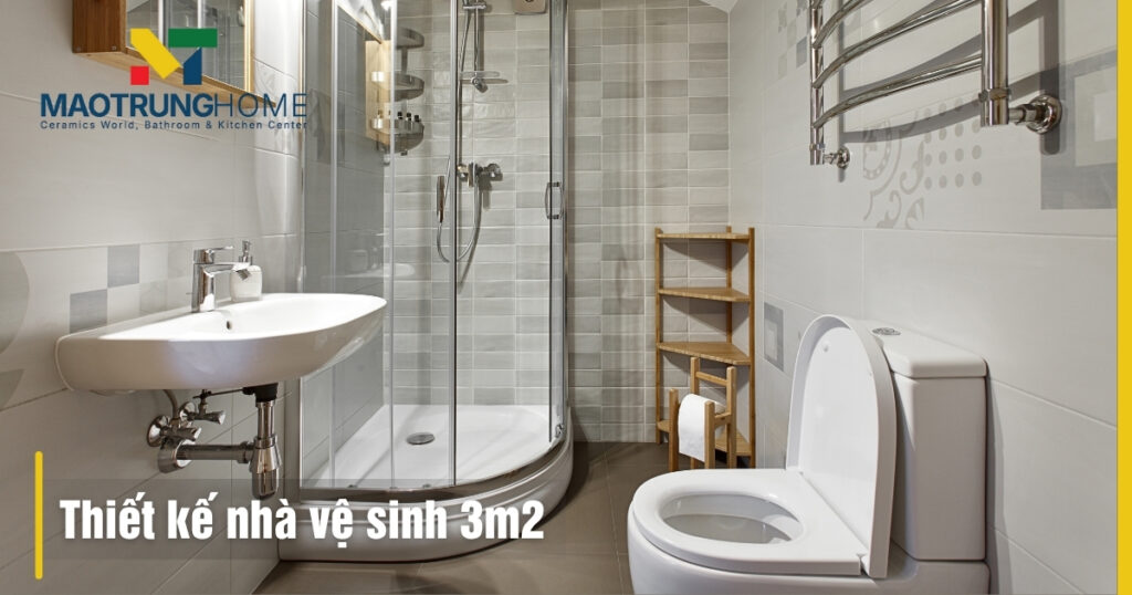 Thiết kế nhà vệ sinh 3m2