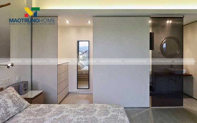 Phòng ngủ nhỏ đơn giản và kín đáo