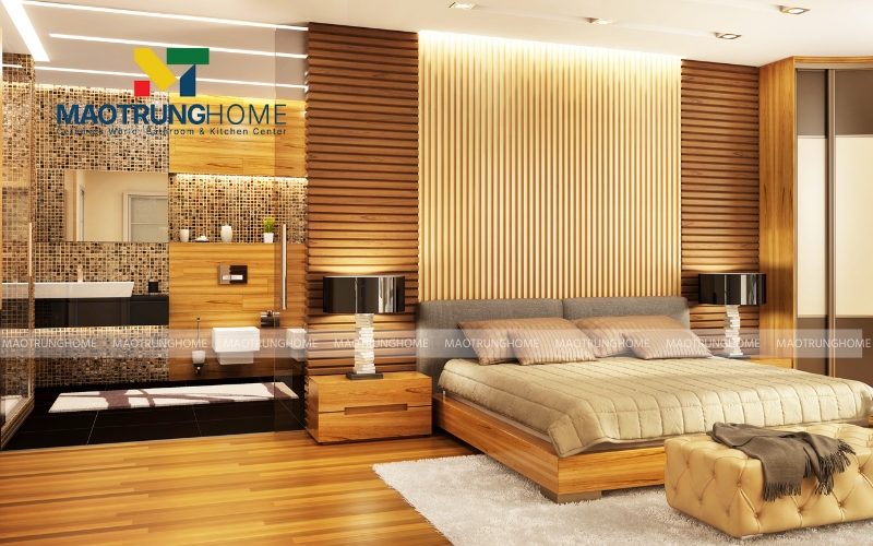 Phòng ngủ master sang trọng thoáng mát