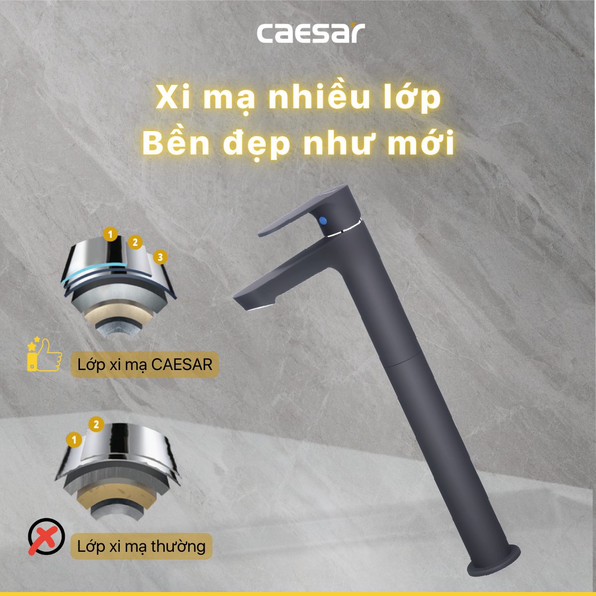 Vòi Lavabo cao Lavabo lạnh - B061CBU - Ảnh 7