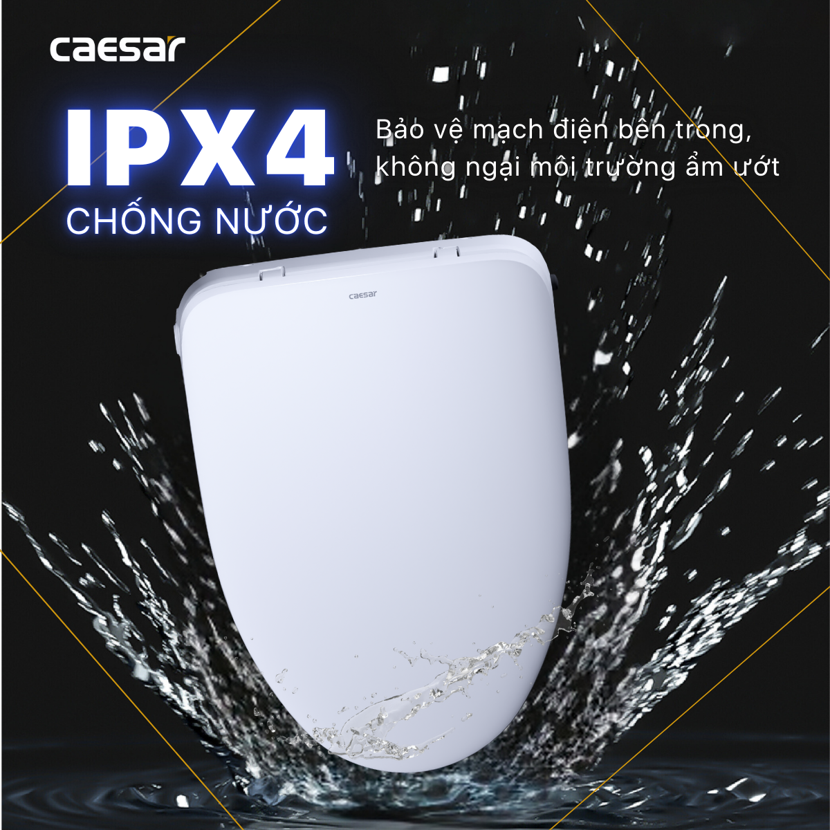 Bồn cầu một khối kết hợp với nắp điện tử - C1374F + TAF710H - Ảnh 11