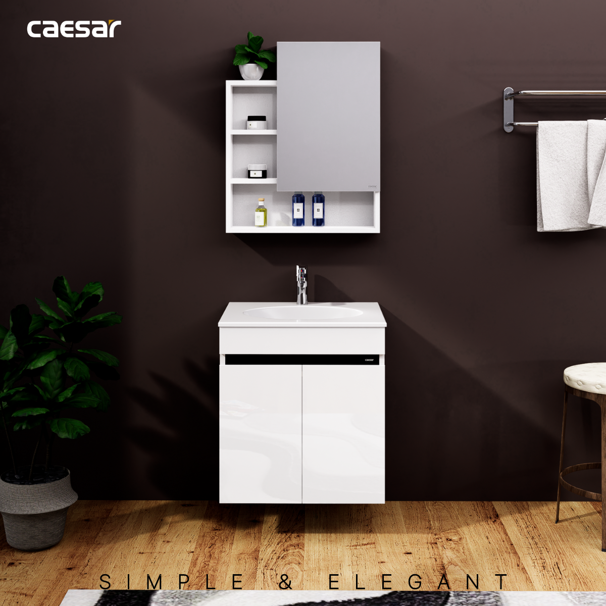 Lavabo + Tủ Treo - LF5024 + EH15024AV - Ảnh 12