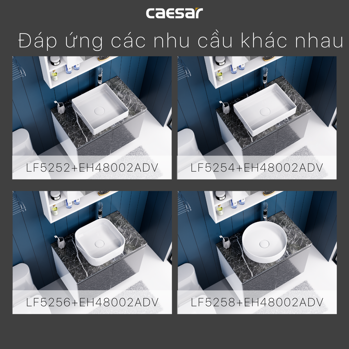 Lavabo kết hợp tủ treo L5215 - EH48002AV - Ảnh 11