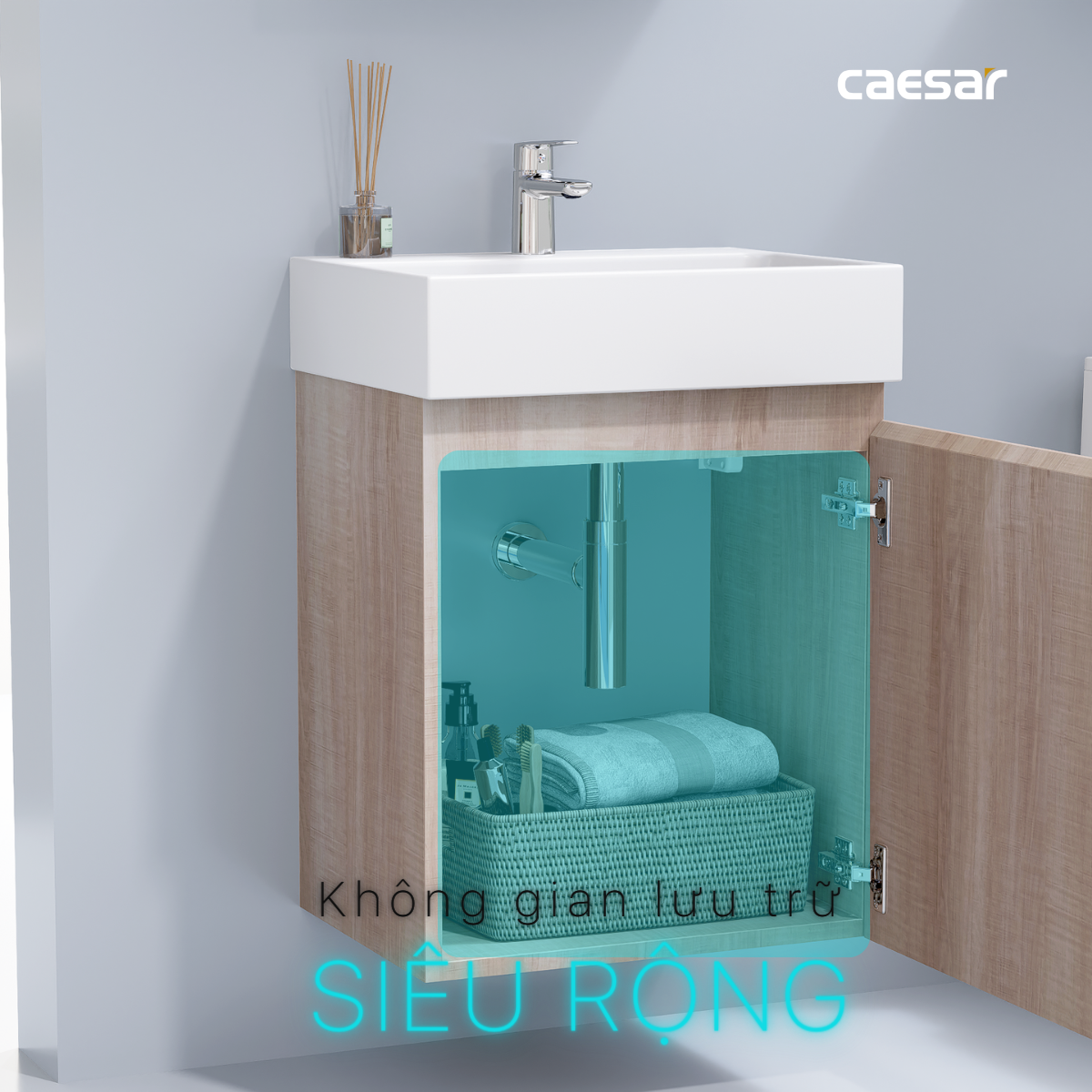 Lavabo kết hợp tủ treo LF5263 + EH05263AW7V - Ảnh 10