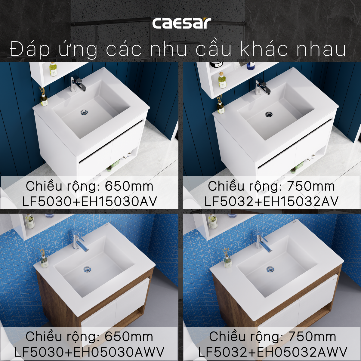 Lavabo + Tủ treo LF5032 + EH15032AV - Ảnh 11