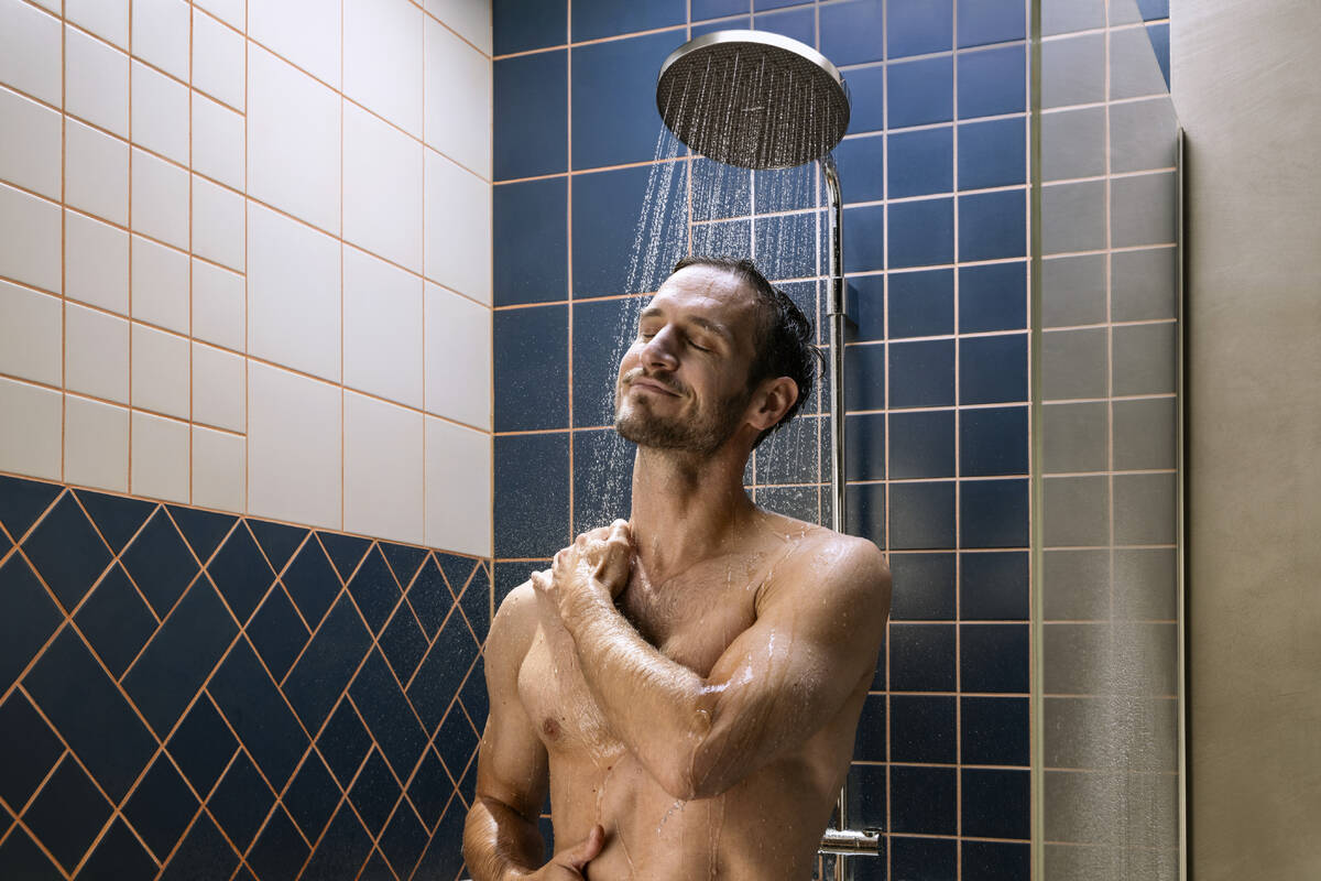 hansgrohe Activera S Showerpipe 240 1jet EcoSmart mit Ecostat Fine Varia - Ảnh 3