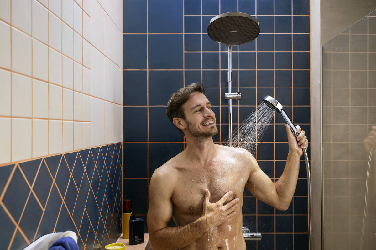 hansgrohe Activera S Showerpipe 240 1jet EcoSmart mit Ecostat Fine Varia - Ảnh 4