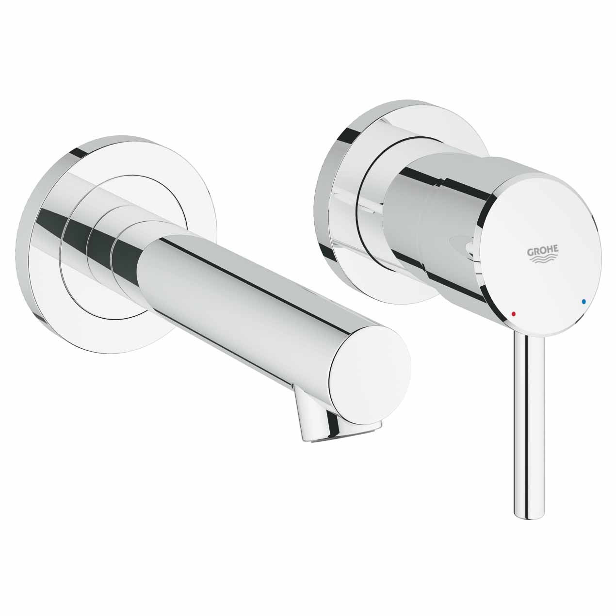 Vòi Lavabo gắn tường nóng lạnh 2 lỗ Concetto GROHE 19575001