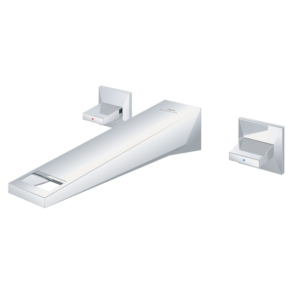 Vòi Lavabo gắn tường nóng lạnh 3 lỗ Allure Brilliant L-size GROHE 20629000 - Ảnh 4