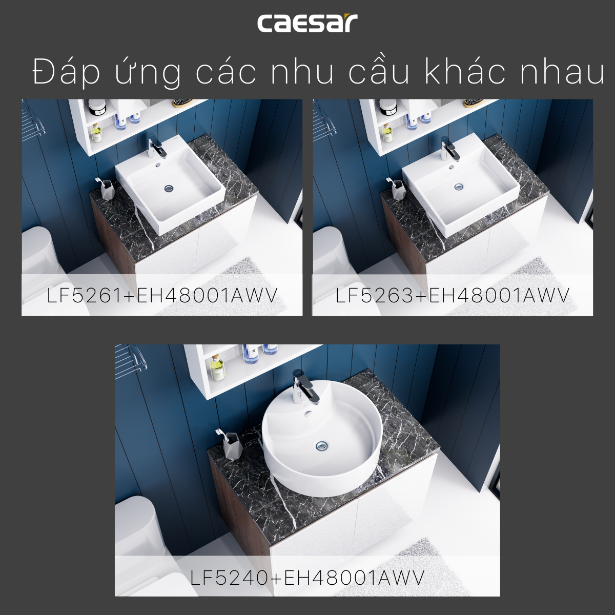 Lavabo và tủ treo LF5261 - EH48001AWV - Ảnh 12