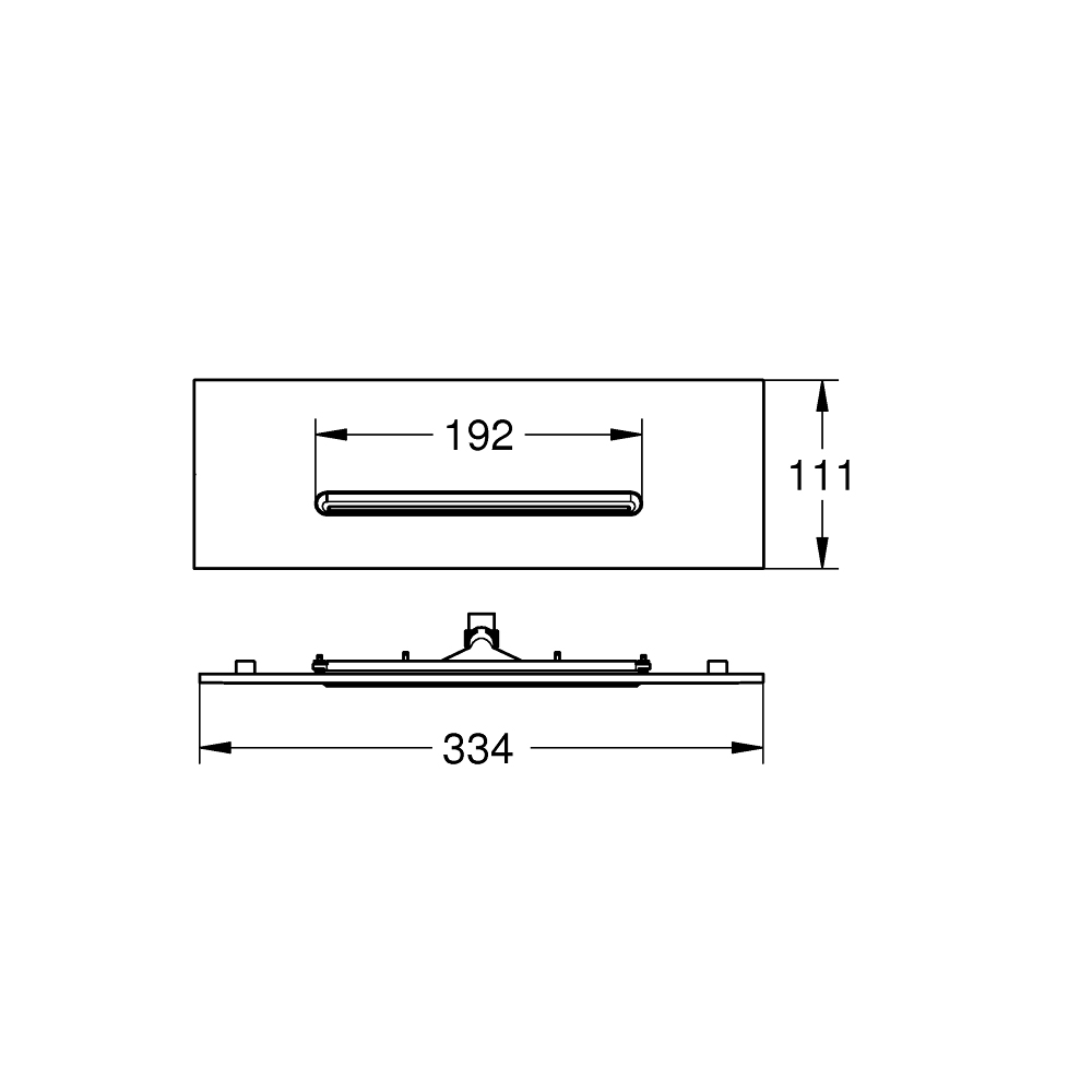 Bát sen âm trần Rainshower Aqua Cascade GROHE 26734000 - Ảnh 8