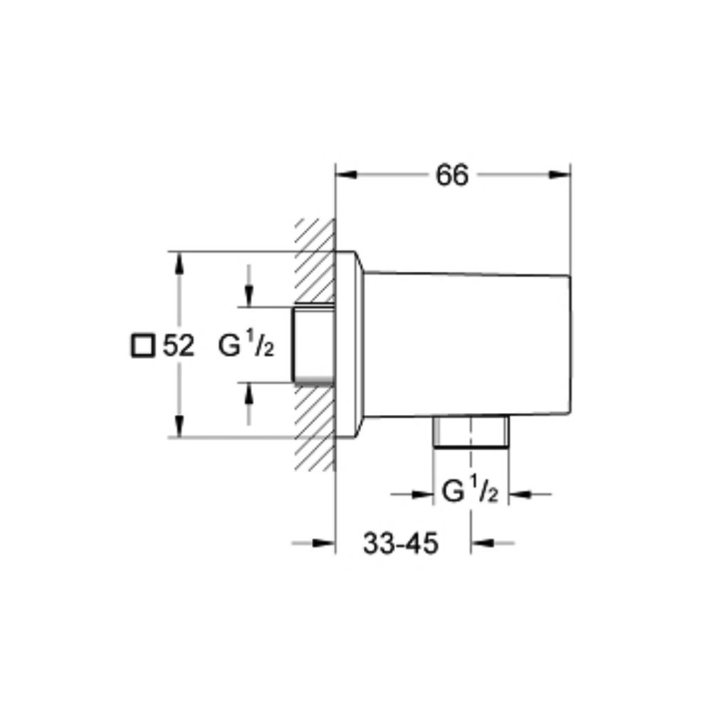 Cút nối tường Allure Brilliant GROHE 26850000 - Ảnh 3