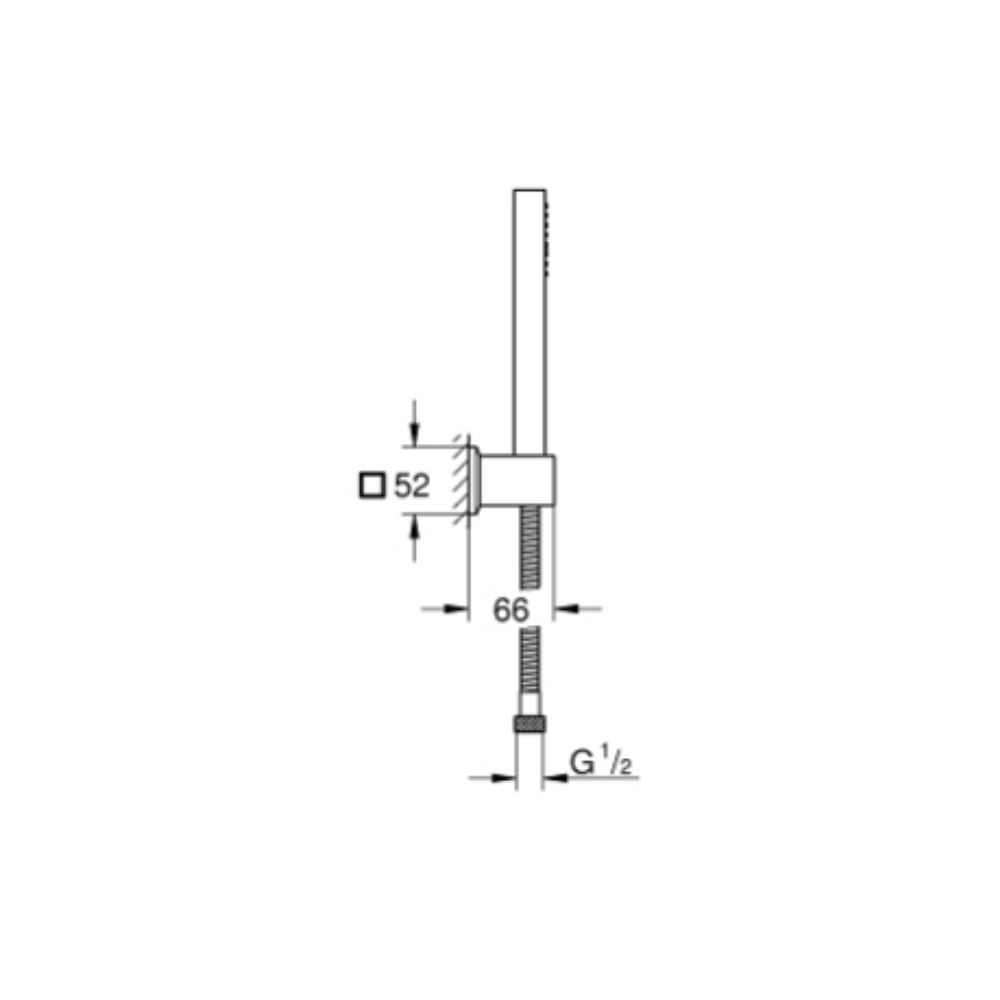 Bộ tay sen tắm Rainshower Aqua Cube Stick GROHE 26886000 - Ảnh 3